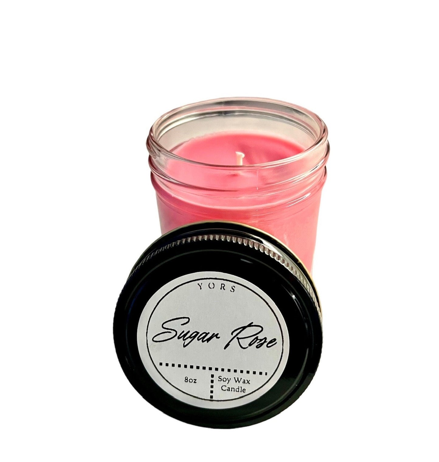 Sugar Rose - 8oz Soy Wax Candle
